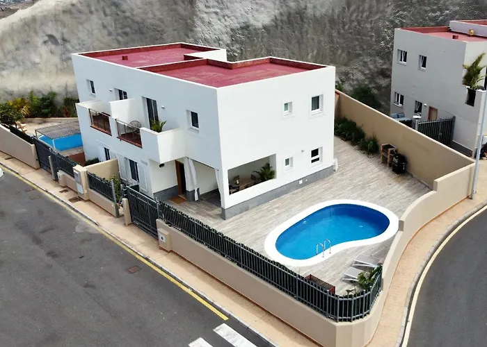 Luxury San Borondon Private Heated Pool Free Car Except Christmas Villa Costa Adeje (Tenerife)